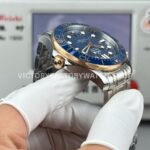OR Factory Omega Seamaster Diver 300M 210.20.42.20.03.001 42mm Half Yellow Gold Blue Dial