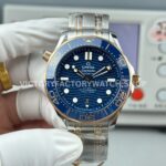 OR Factory Omega Seamaster half yellow gold blue dial