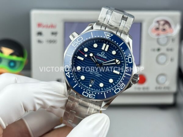OR Factory Omega Seamaster Diver 300M 210.30.42.20.03.001 42mm Full Steel Blue Ceramic Bezel Blue Dial