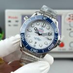 OR Factory Omega Seamaster Diver 300M 210.30.42.20.04.002 42mm Full Steel Blue Ceramic Bezel White Dial
