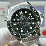 OR Factory Omega Seamaster Diver 300M 210.30.42.20.10.001 42mm Full Steel Green Dial