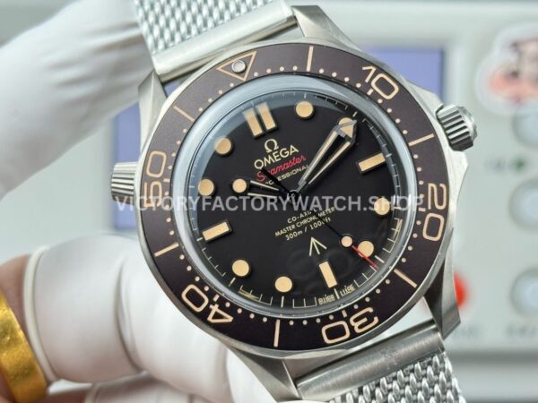 OR Factory Omega Seamaster Diver 300M 210.90.42.20.01.001 42mm Full Titanium Aluminum Bezel Black Dial