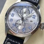 TW Factory IWC Big Pilot 46mm Arabic Numerals Silver Dial (2) TW Factory IWC Big Pilot 46mm Leather Strap Arabic Numerals Silver Dial