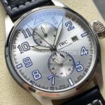 TW Factory IWC Big Pilot 46mm Arabic Numerals Silver Dial (4) TW Factory IWC Big Pilot 46mm Leather Strap Arabic Numerals Silver Dial