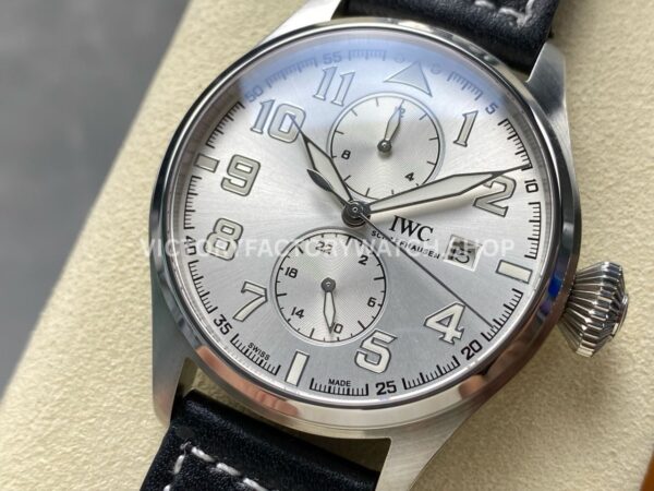 TW Factory IWC Big Pilot 46mm Leather Strap Arabic Numerals Silvery White Dial (5) TW Factory IWC Big Pilot 46mm Leather Strap Arabic Numerals Silvery White Dial
