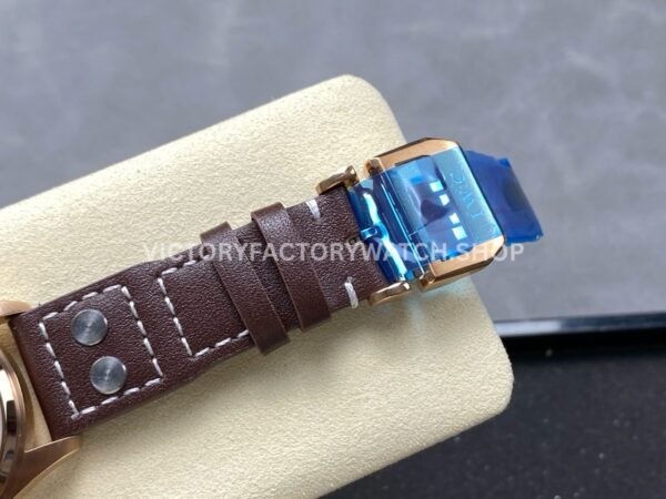 TW Factory IWC Big Pilot 46mm Rose Gold Leather Strap Arabic Numerals Silver Dial (9) TW Factory IWC Big Pilot 46mm Rose Gold Leather Strap Arabic Numerals Silver Dial