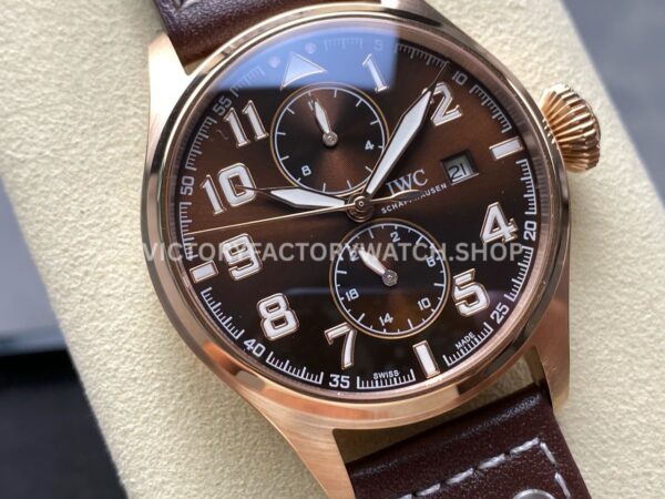 TW Factory IWC Big Pilot IW515204 46mm Leather Strap Arabic Numerals Brown Dial (10) TW Factory IWC Big Pilot IW515204 46mm Leather Strap Arabic Numerals Brown Dial