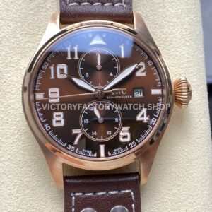 TW Factory IWC Big Pilot IW515204 46mm Leather Strap Arabic Numerals Brown Dial (2) TW Factory IWC Big Pilot IW515204 brown dial leather strap