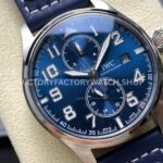 TW Factory IWC Le Petit Prince Monopusher Big Edition IW515202 46mm Leather Strap Arabic Numerals Blue Dial (1) TW Factory IWC Le Petit Prince Monopusher Big Edition IW515202 46mm Leather Strap Arabic Numerals Blue Dial