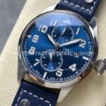 TW Factory IWC Le Petit Prince Monopusher Big Edition IW515202 46mm Leather Strap Arabic Numerals Blue Dial (2) TW Factory IWC Le Petit Prince Monopusher Big Edition IW515202 46mm Leather Strap Arabic Numerals Blue Dial