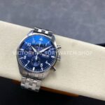TW Factory IWC Pilot Chronograph IW377717 43mm Full Steel Arabic Numerals blue Dial (2) TW Factory IWC Pilot Chronograph IW377717 43mm Full Steel Arabic Numerals blue Dial