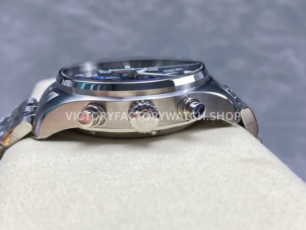 TW Factory IWC Pilot Chronograph IW377717 43mm Full Steel Arabic Numerals blue Dial (4) TW Factory IWC Pilot Chronograph IW377717 43mm Full Steel Arabic Numerals blue Dial