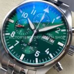 TW Factory IWC Pilot Chronograph IW377726 43mm Full Steel Arabic Numerals Green Dial (3) TW Factory IWC Pilot Chronograph IW377726 43mm Full Steel Arabic Numerals Green Dial