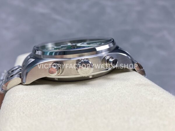 TW Factory IWC Pilot Chronograph IW377726 43mm Full Steel Arabic Numerals Green Dial (9) TW Factory IWC Pilot Chronograph IW377726 43mm Full Steel Arabic Numerals Green Dial