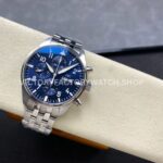 TW Factory IWC Pilot Chronograph IW378004 43mm Full Steel Arabic Numerals Blue Dial (2) TW Factory IWC Pilot Chronograph IW378004 43mm Full Steel Arabic Numerals Blue Dial