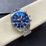 TW Factory IWC Pilot Chronograph IW378004 43mm Full Steel Arabic Numerals Blue Dial (4) TW Factory IWC Pilot Chronograph IW378004 43mm Full Steel Arabic Numerals Blue Dial
