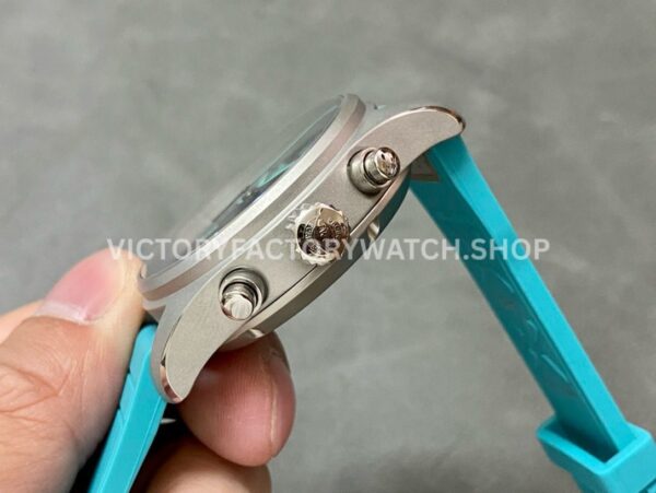 TW Factory IWC Pilot Chronograph IW388108 41mm Titanium Rubber Strap Blue Arabic Numerals Black Dial (4) TW Factory IWC Pilot Chronograph IW388108 41mm Titanium Rubber Strap Arabic Numerals Black Dial