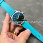 TW Factory IWC Pilot Chronograph IW388108 41mm Titanium Rubber Strap Blue Arabic Numerals Black Dial (5) TW Factory IWC Pilot Chronograph IW388108 41mm Titanium Rubber Strap Arabic Numerals Black Dial