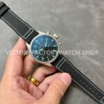 TW Factory IWC Pilot Chronograph IW388108 41mm Titanium Textile Strap Blue Arabic Numerals Black Dial (4) TW Factory IWC Pilot Chronograph IW388108 41mm Titanium Textile Strap Blue Arabic Numerals Black Dial