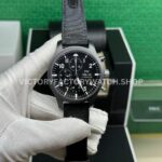 TW Factory IWC Pilot Chronograph Top Gun IW389101 44.5mm Ceramic Textile Strap Arabic Numerals Black Dia TW Factory IWC Pilot Chronograph Top Gun IW389101 ceramic black dial textile strap