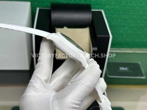 TW Factory IWC Pilot Chronograph Top Gun IW389105 44.5mm Ceramic White Rubber Strap Arabic Numerals (9) TW Factory IWC Pilot Chronograph Top Gun IW389105 44.5mm Ceramic White Rubber Strap Arabic Numerals Black Dial