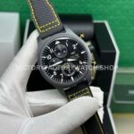 TW Factory IWC Pilot Chronograph Top Gun IW389107 44.5mm Ceramic Canvas Strap Arabic Numerals Black Dial ( TW Factory IWC Pilot Chronograph Top Gun IW389107 44.5mm Ceramic Canvas Strap Arabic Numerals Black Dial