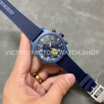 TW Factory IWC Pilot Chronograph Top Gun IW389109 44.5mm Ceramic Blue Rubber Strap Arabic Numerals Blu TW Factory IWC Pilot Chronograph Top Gun IW389109 44.5mm Ceramic Blue Rubber Strap Arabic Numerals Blue Dial