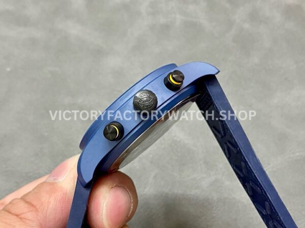 TW Factory IWC Pilot Chronograph Top Gun IW389109 44.5mm Ceramic Blue Rubber Strap Arabic Numerals Blu (3) TW Factory IWC Pilot Chronograph Top Gun IW389109 44.5mm Ceramic Blue Rubber Strap Arabic Numerals Blue Dial