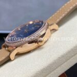 TW Factory IWC Portofino Midsize Automatic Moonphase IW459006 37.1mm Rose Gold Leather Strap Blue Dial (4) TW Factory IWC Portofino Midsize Automatic Moonphase IW459006 37.1mm Rose Gold Leather Strap Blue Dial