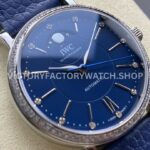 TW Factory IWC Portofino Midsize Automatic Moonphase IW459006 37.1mm Steel Leather Strap Blue Dial (2) TW Factory IWC Portofino Midsize Automatic Moonphase IW459006 37.1mm Steel Leather Strap Blue Dial
