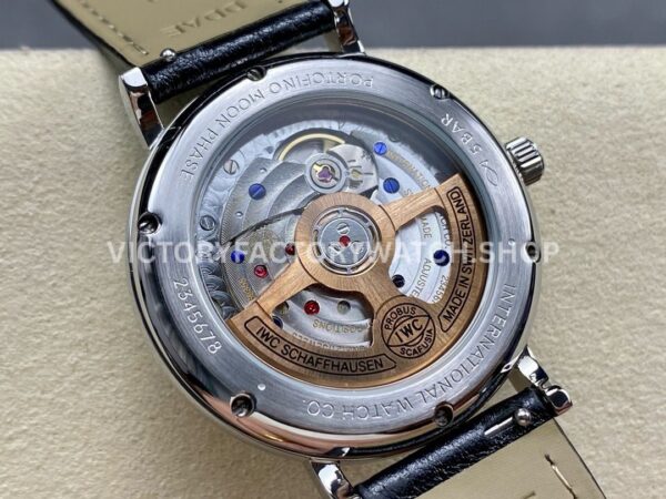 TW Factory IWC Portofino Midsize Automatic Moonphase IW659601 37.1mm Steel Black Leather Strap White Dial (1) TW Factory IWC Portofino Midsize Automatic Moonphase IW659601 37.1mm Steel Black Leather Strap White Dial