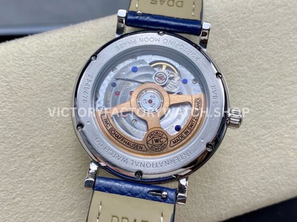 TW Factory IWC Portofino Midsize Automatic Moonphase IW659601 37.1mm Steel Blue Leather Strap White Dial (1) TW Factory IWC Portofino Midsize Automatic Moonphase IW659601 37.1mm Steel Blue Leather Strap White Dial