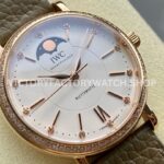 TW Factory IWC Portofino Midsize Automatic Moonphase IW659602 37.1mm Rose Gold Leather Strap Silver Dial ( TW Factory IWC Portofino Midsize Automatic Moonphase IW659602 37.1mm Rose Gold Leather Strap Silver Dial