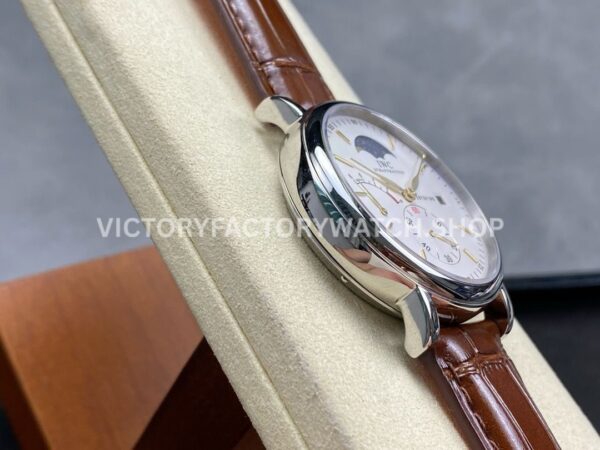 TWA Factory IWC Portofino Hand-Wound IW516401 45mm Gold Needle Steel Brown Leather Strap White Dial (5) TWA Factory IWC Portofino Hand-Wound IW516401 45mm Gold Needle Steel Brown Leather Strap White Dial