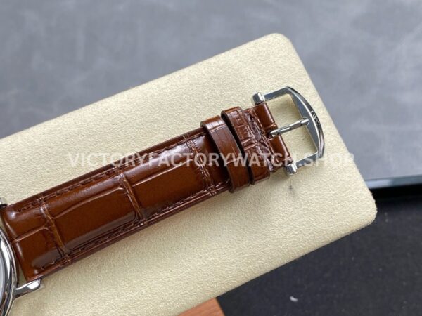 TWA Factory IWC Portofino Hand-Wound IW516401 45mm Gold Needle Steel Brown Leather Strap White Dial (9) TWA Factory IWC Portofino Hand-Wound IW516401 45mm Gold Needle Steel Brown Leather Strap White Dial
