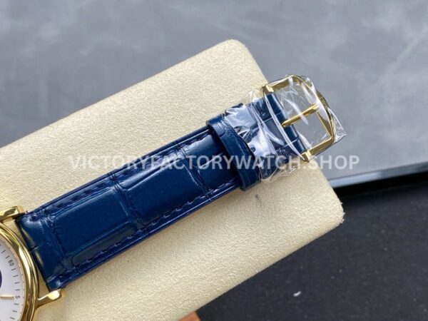 TWA Factory IWC Portofino Hand-Wound IW516409 45mm Gold Needle Gold Blue Leather Strap White Dial (7) TWA Factory IWC Portofino Hand-Wound IW516409 45mm Gold Needle Gold Blue Leather Strap White Dial