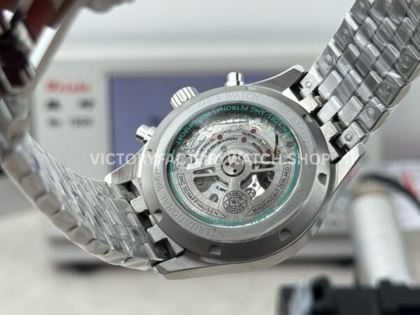 TWS Factory IWC Pilot Chronograph IW377701 43mm Full Steel Blue Arabic Numerals Black Dial (5) TWS Factory IWC Pilot Chronograph IW377701 43mm Full Steel Blue Arabic Numerals Black Dial