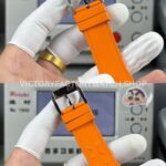 TWS Factory IWC Pilot Chronograph IW377730 41mm Orange Rubber Strap Orange Arabic Numerals Black Dial (1) TWS Factory IWC Pilot Chronograph IW377730 41mm Orange Rubber Strap Orange Arabic Numerals Black Dial