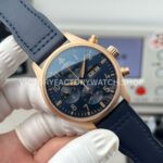 TWS Factory IWC Pilot Chronograph IW388109 41mm Bronze Blue Textile Strap Arabic Numerals Blue Dial (9) TWS Factory IWC Pilot Chronograph IW388109 41mm Bronze Blue Textile Strap Arabic Numerals Blue Dial