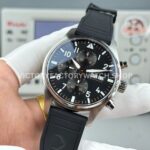 TWS Factory IWC Pilot Chronograph IW388111 41mm Rubber Strap Arabic Numerals Black Dial (4) TWS Factory IWC Pilot Chronograph IW388111 41mm Rubber Strap Arabic Numerals Black Dial