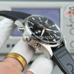 TWS Factory IWC Pilot Chronograph IW388111 41mm Rubber Strap Arabic Numerals Black Dial (5) TWS Factory IWC Pilot Chronograph IW388111 41mm Rubber Strap Arabic Numerals Black Dial