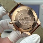 TWS Factory IWC Pilot Chronograph Spitfire IW387803 43mm Rose Gold Brown Leather Strap Arabic Numerals Grey Dial (7) TWS Factory IWC Pilot Chronograph Spitfire IW387803 43mm Rose Gold Brown Leather Strap Arabic Numerals Grey Dial