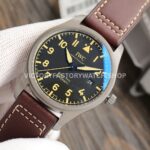 V7 Factory IWC Pilot Mark XVIII Heritage IW327006 40mm Titanium Leather Strap Arabic Numerals Black Dial (1) V7 Factory IWC Pilot Mark XVIII Heritage IW327006 40mm Titanium Leather Strap Arabic Numerals Black Dial