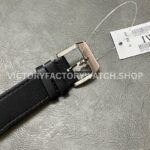 V7 Factory IWC Pilot Mark XVIII IW327012 40mm Steel Leather Strap Arabic Numerals White Dial (4) V7 Factory IWC Pilot Mark XVIII IW327012 40mm Steel Black Leather Strap Arabic Numerals White Dial
