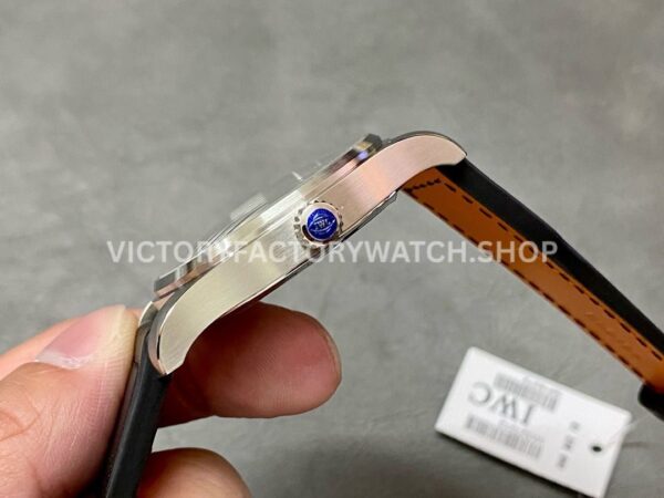 V7 Factory IWC Pilot Mark XVIII IW327012 40mm Steel Leather Strap Arabic Numerals White Dial (5) V7 Factory IWC Pilot Mark XVIII IW327012 40mm Steel Black Leather Strap Arabic Numerals White Dial