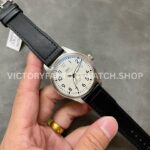 V7 Factory IWC Pilot Mark XVIII IW327012 40mm Steel Leather Strap Arabic Numerals White Dial (6) V7 Factory IWC Pilot Mark XVIII IW327012 40mm Steel Black Leather Strap Arabic Numerals White Dial