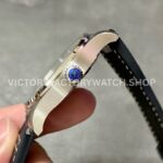 V7 Factory IWC Pilot Mark XX IW328203 40mm Steel Leather Strap Arabic Numerals Blue Dial (9) V7 Factory IWC Pilot Mark XX IW328203 40mm Steel Blue Leather Strap Arabic Numerals Blue Dial