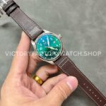 V7 Factory IWC Pilot Mark XX IW328205 40mm Steel Leather Strap Arabic Numerals Green Dial (6) V7 Factory IWC Pilot Mark XX IW328205 40mm Steel Leather Strap Arabic Numerals Green Dial