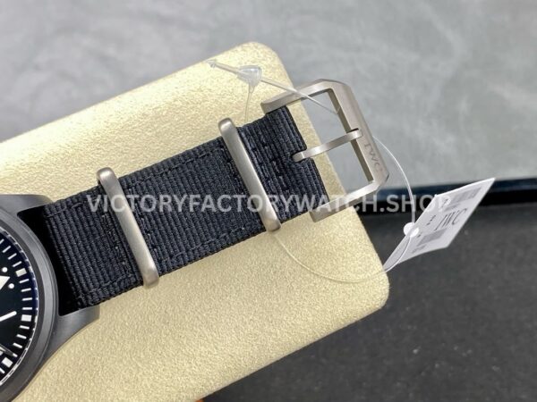 V7 Factory IWC Pilot Top Gun IW326901 41mm Ceramic Textile Strap Arabic Numerals Blue Dial (1) V7 Factory IWC Pilot Top Gun IW326901 41mm Ceramic Textile Strap Arabic Numerals Blue Dial