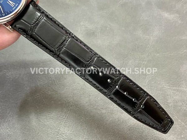 V7 Factory IWC Portofino Automatic IW356512 40mm White Gold Leather Strap Roman Numerals Blue Dial (1) V7 Factory IWC Portofino Automatic IW356512 40mm White Gold Leather Strap Roman Numerals Blue Dial